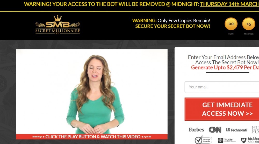 Secret Millionaire Bot Review